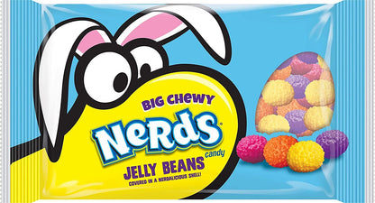 Big Chewy NERDS Jelly Beans | Assorted Candy Flavors of Big Chewy NERDS Candy Jelly Beans | Bag of Candy for Easter Eggs, Easter Basket Stuffers, and Decorating Candy | 13 oz