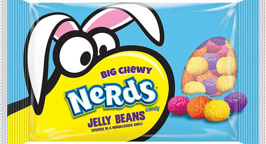 Big Chewy NERDS Jelly Beans | Assorted Candy Flavors of Big Chewy NERDS Candy Jelly Beans | Bag of Candy for Easter Eggs, Easter Basket Stuffers, and Decorating Candy | 13 oz