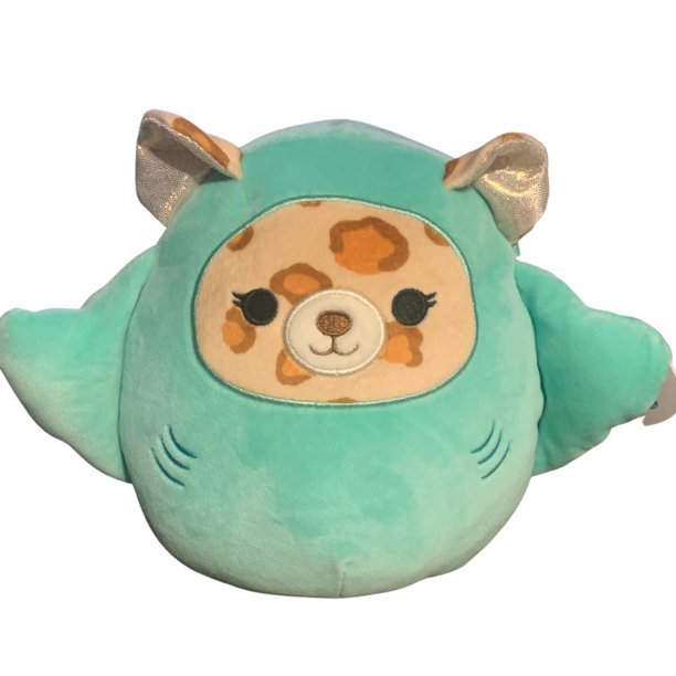 Squishmallows Official Kellytoy Plush 8" Lexie the Leopard in Stingray Costume - Ultrasoft Stuffed Animal Plush Toy