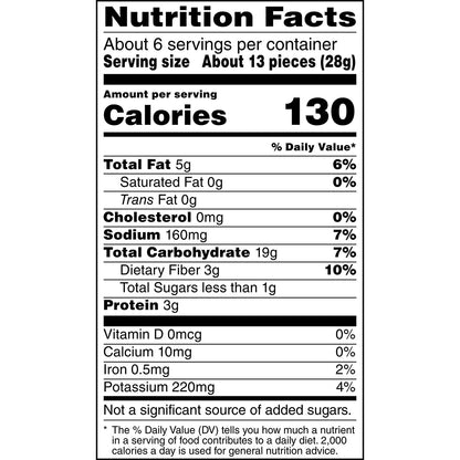 Off the Eaten Path Veggie Crisps, Sea Salt & Black Pepper, Real Rice and Veggies, 6.25 oz per Bag, Pack of 4 bags