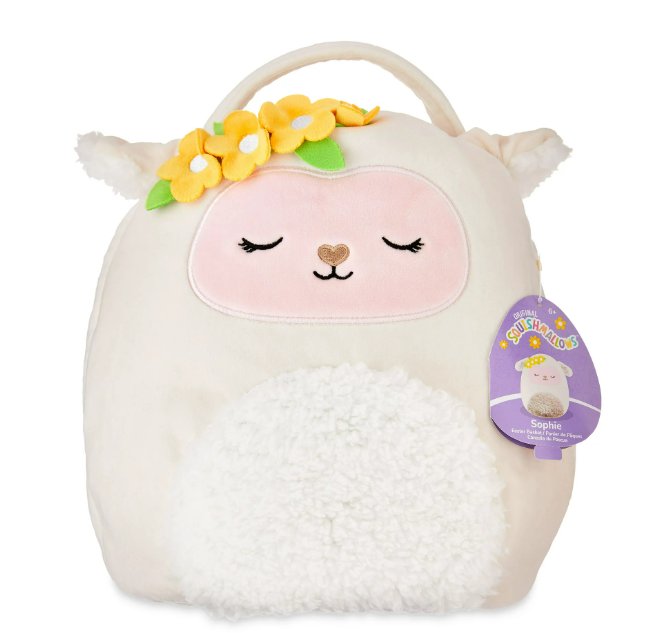 Squishmallows 12" Lamb Treat Pail - Sophie, The Stuffed Animal Plush