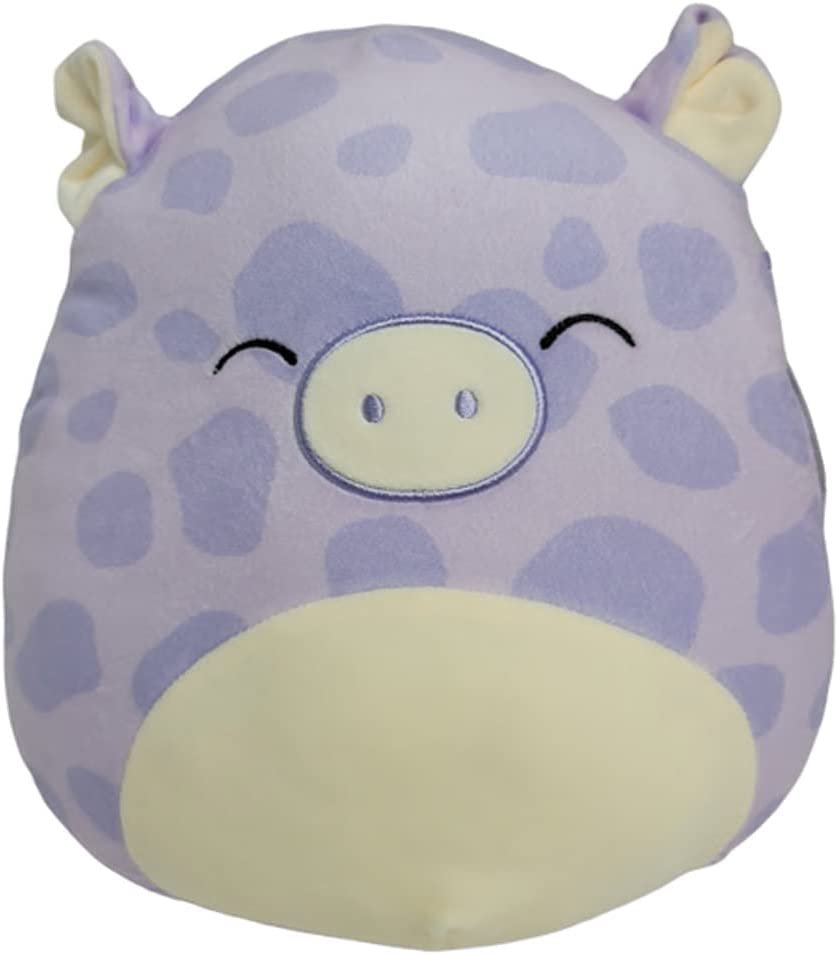 Squishmallow Official Kellytoy Collectible Plush Farm Squad Squishy Soft Animals Purple/White, Pammy Pig, 8 Inch