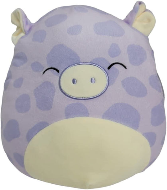 Squishmallow Official Kellytoy Collectible Plush Farm Squad Squishy Soft Animals Purple/White, Pammy Pig, 8 Inch