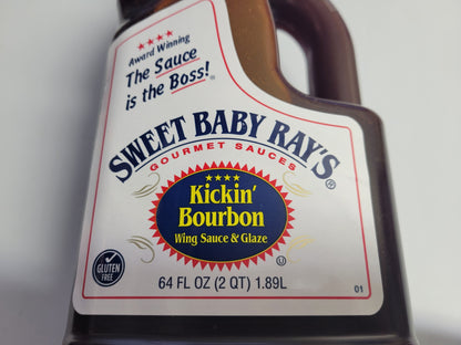 Mens Father's Day Grill Bundle, includes Mens travel bag, 1 jug 64oz of Sweet Baby Rays Sauce, Grill Tongs and basting Brush. Gifts for him, Valentines Gift for him