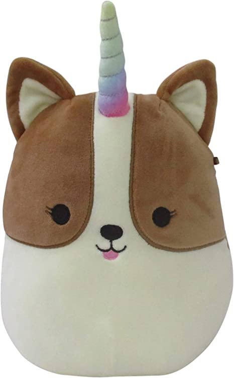 Squishmallows Official Kellytoy Plush 8 Inch Squishy Soft Plush Toy Animals Marceline Corgicorn