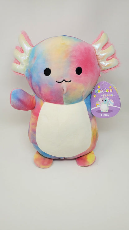 Squishmallows Hug Mees Tinley 12" Tie Dye Easter Edition Axolotl Super Soft Animal