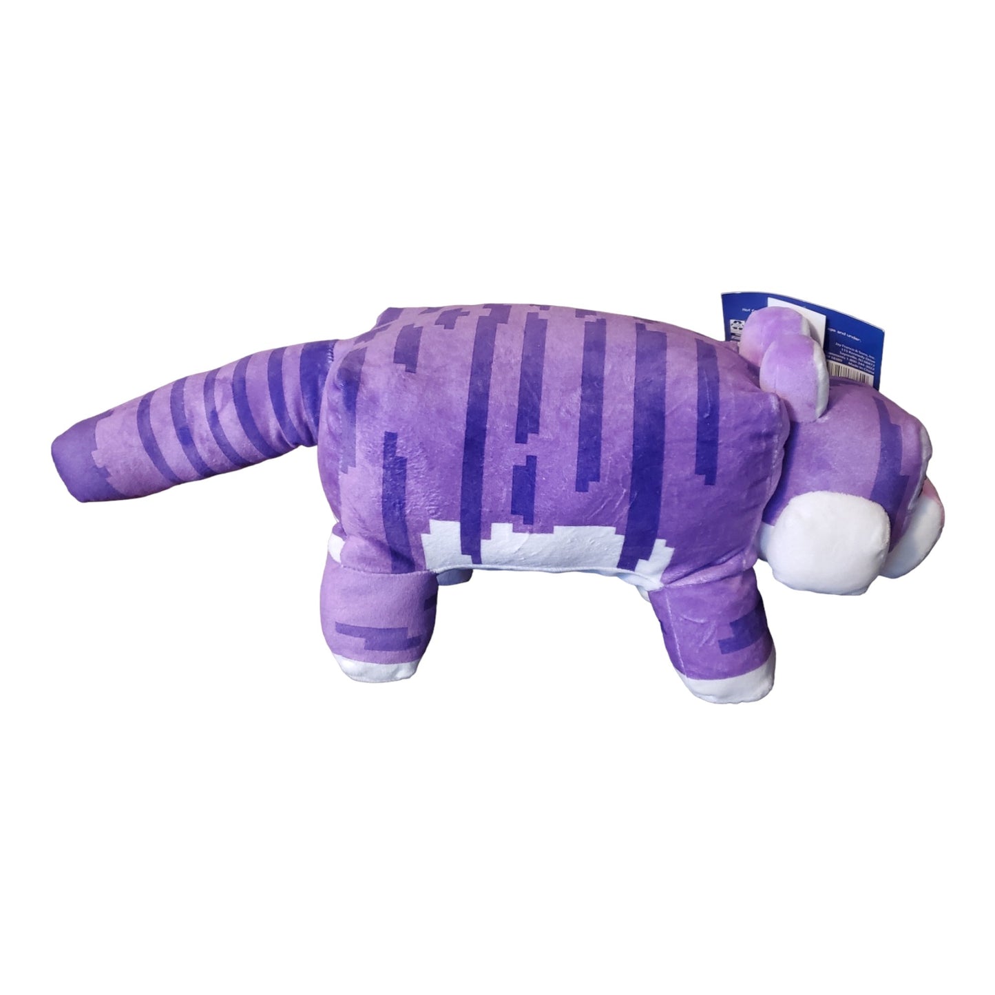 Minecraft Legends Tiger Pillow Buddy, Purple Tiger, 22" long nose to tail tip