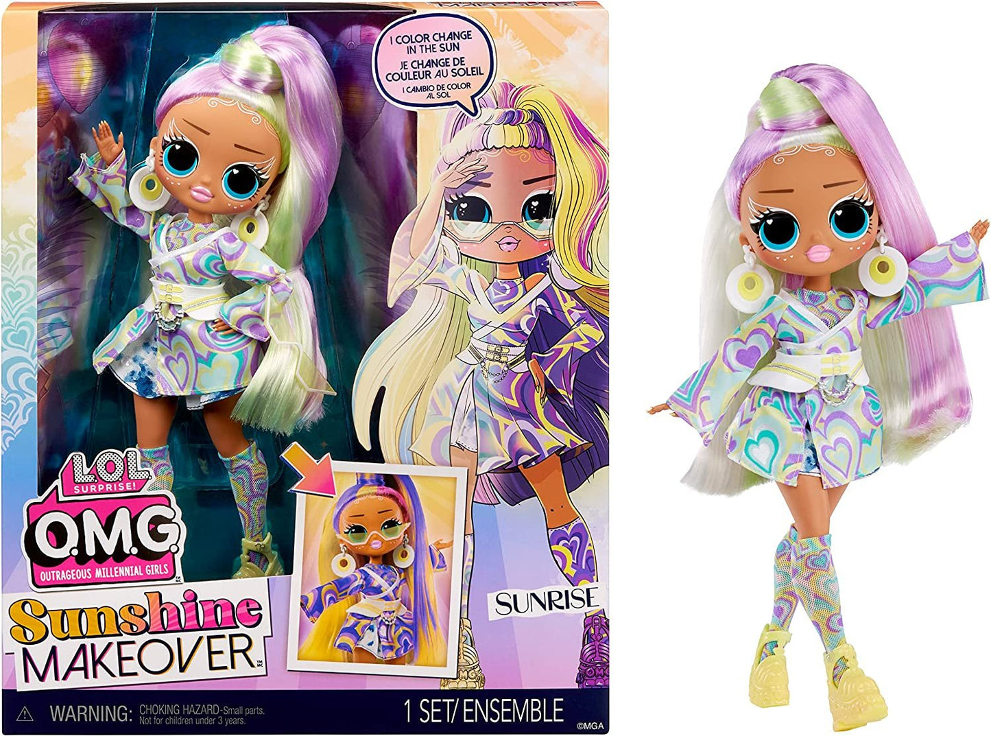 LOL Sunshine Makeover Sunrise with Lilac Hair