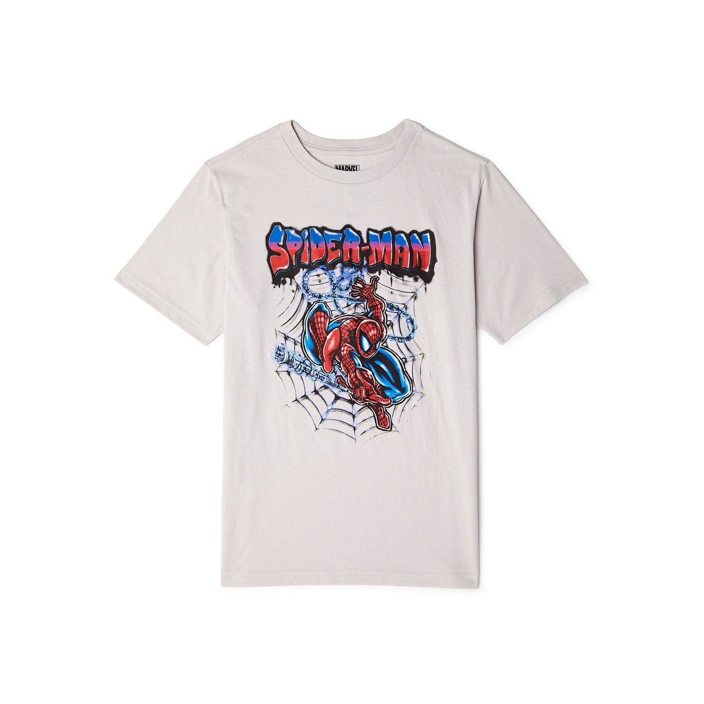 Spider-Man Boys Airbrush Spidey-1 Short Sleeve T-Shirt, Sizes 4-18