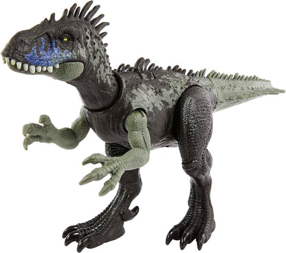 Jurassic World Dominion Dinosaur Figure Dryptosaurus Wild Roar With Sound & Attack Action, Medium Size Posable, Toy Gift With Connected Digital Play