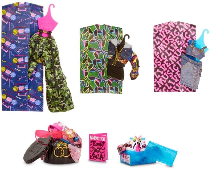 LOL Surprise OMG Remix Honeylicious Fashion Doll, Plays Music with 25 Surprises Including Shoes, Hair Brush, Doll Stand, Magazine, and Record Player Package - For Girls Ages 4+