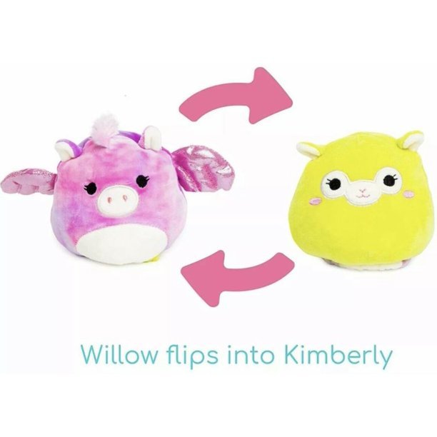 Squishmallows Official Kellytoy Flip-A-Mallows 12" Willow Kimberly