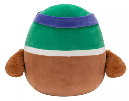 Squishmallows 12" Avery Mallard Duck with Sweatband and Rugby Ball Medium Plush