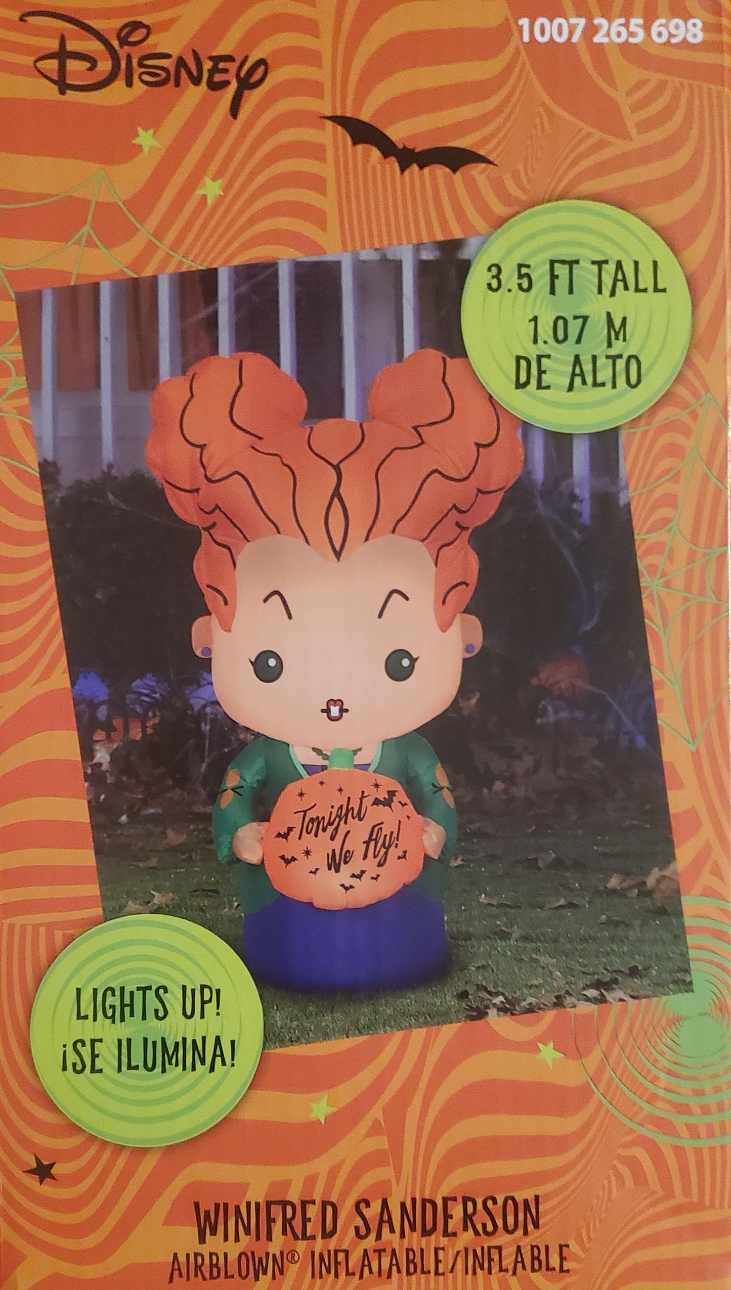 Airblown Disney Hocus Pocus Winifred Sanderson Light Up Inflatable