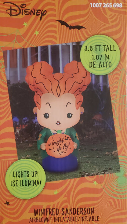 Airblown Disney Hocus Pocus Winifred Sanderson Light Up Inflatable