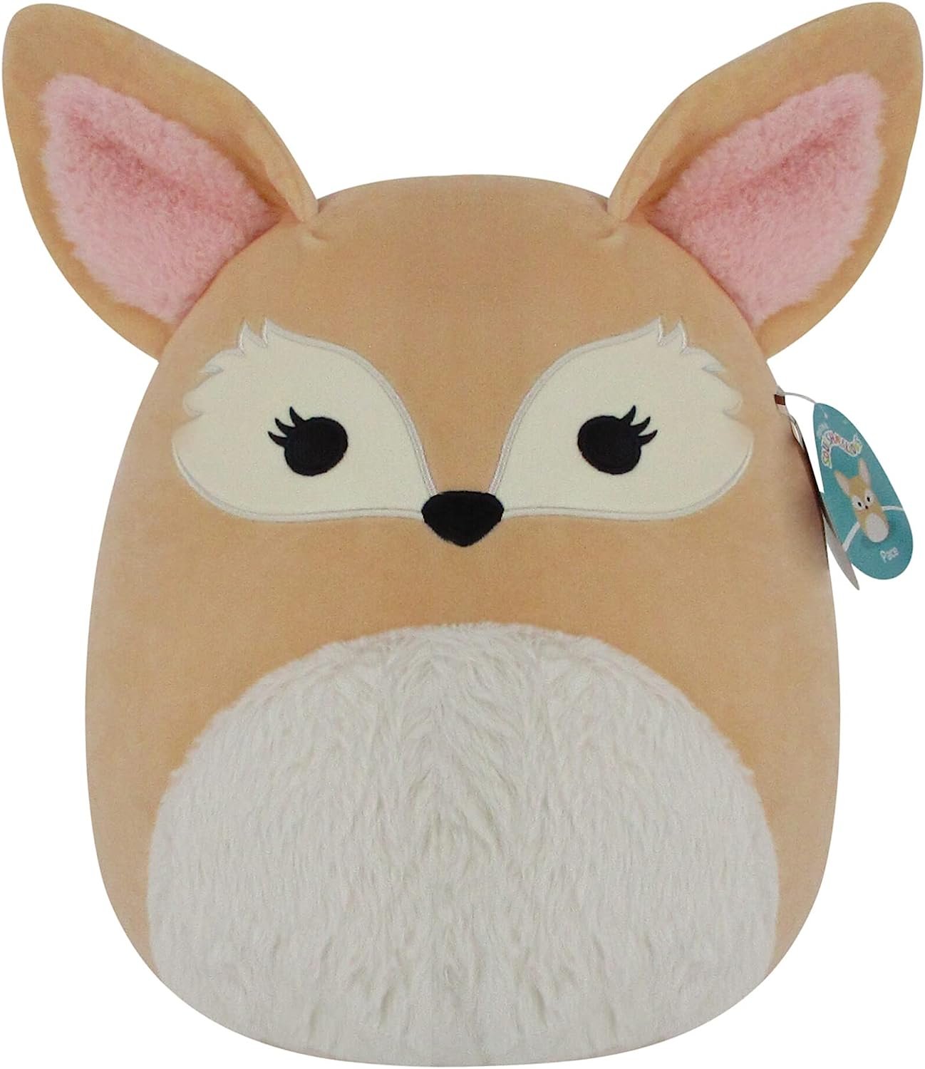 Squishmallows 12 Inch Pace Tan Fennec Fox with Fuzzy Belly, Large Ultrasoft Official Kelly Toy Plush