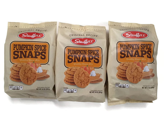 Stauffer's Pumpkin Snaps Special Flavor 14 oz, Pack of 3