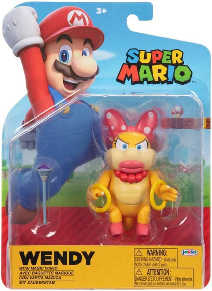 SUPER MARIO 4INCH Wendy Koopa with Wand