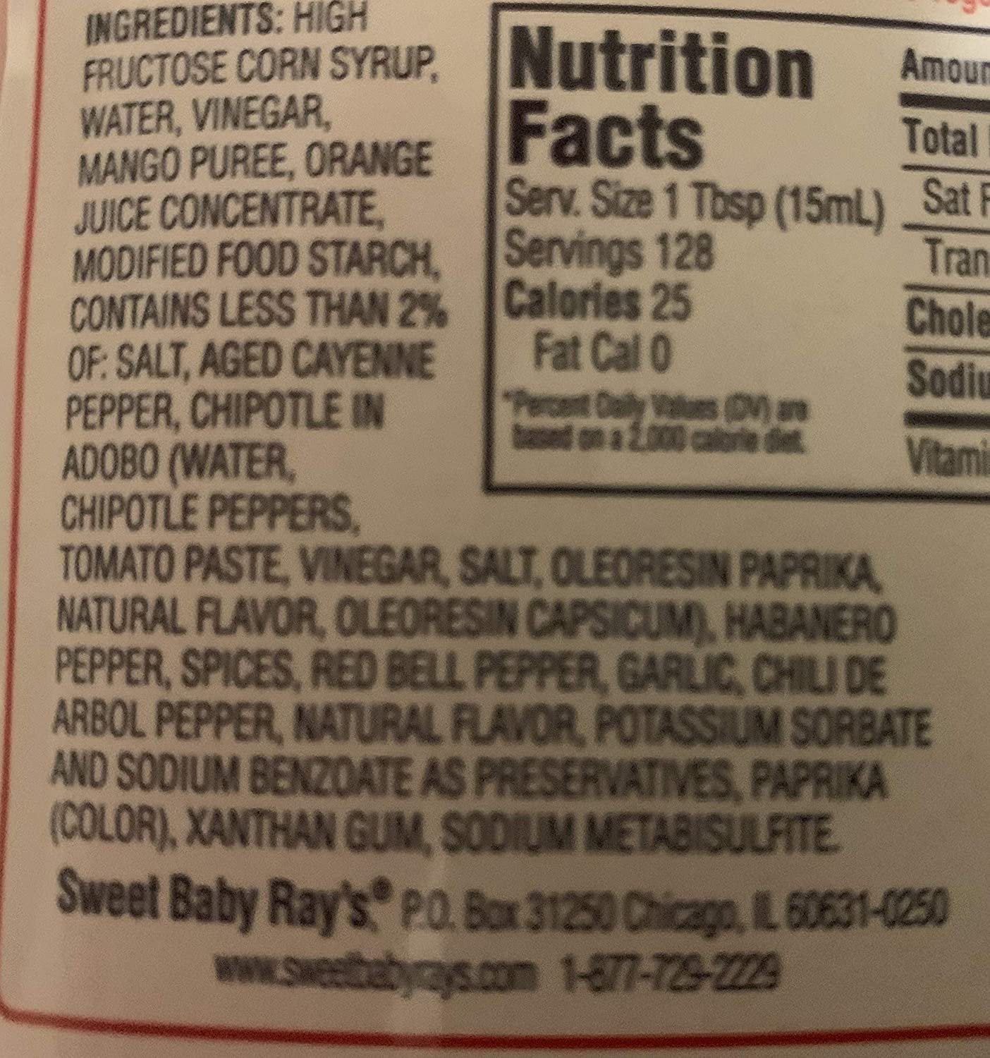 Sweet Baby Ray's Gourmet Sauces Mango Habanero Wing Sauce