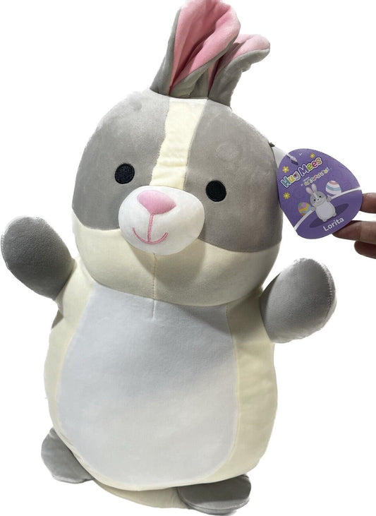 Squishmallows Official Kellytoy Squishy Soft Plush Toy Animal (18 Hugmees, Lorita the Rabbit)