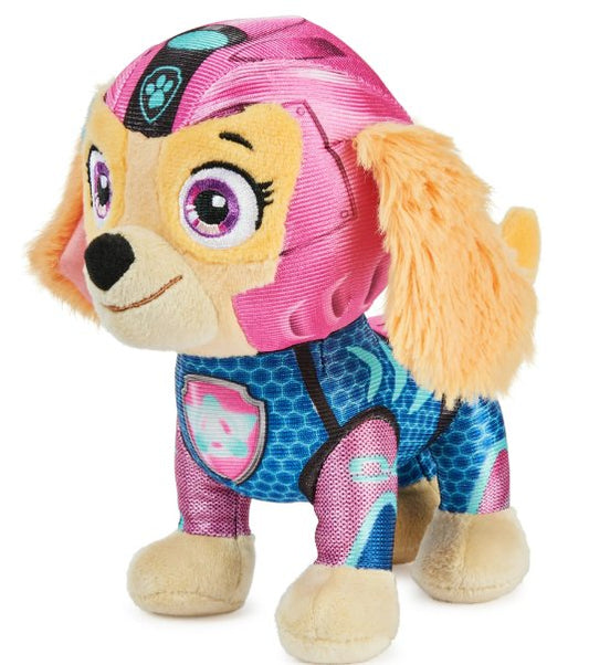 PAW Patrol, Aqua Pups, Skye, 8-inch Plush Toy for Kids Aged 3 and up