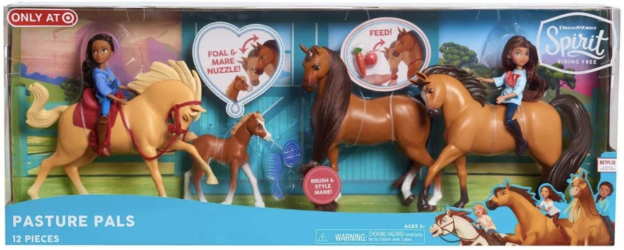 Spirit Pasture Pals, Lucky, Spirit, Pru, Chica Linda, 12 piece set