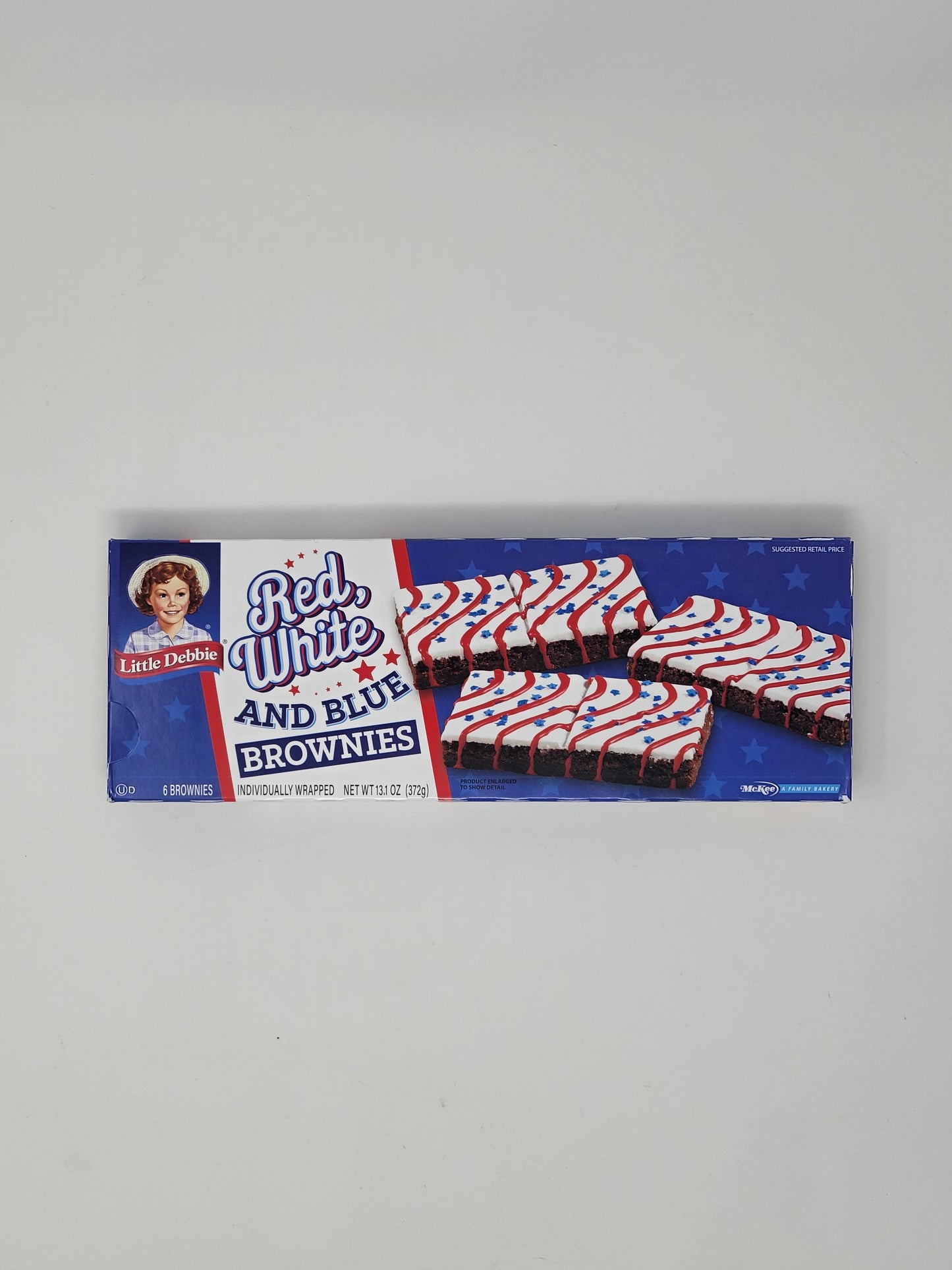 Little Debbie Red White and Blue Bundle, Chocolate cake, Vanilla Cake and Brownie, 1 box of Each