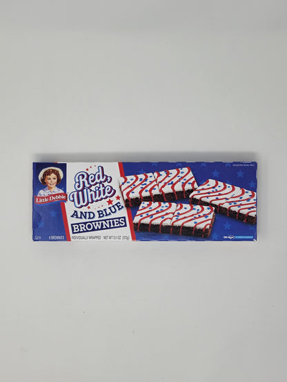 Little Debbie Red White and Blue Bundle, Chocolate cake, Vanilla Cake and Brownie, 1 box of Each