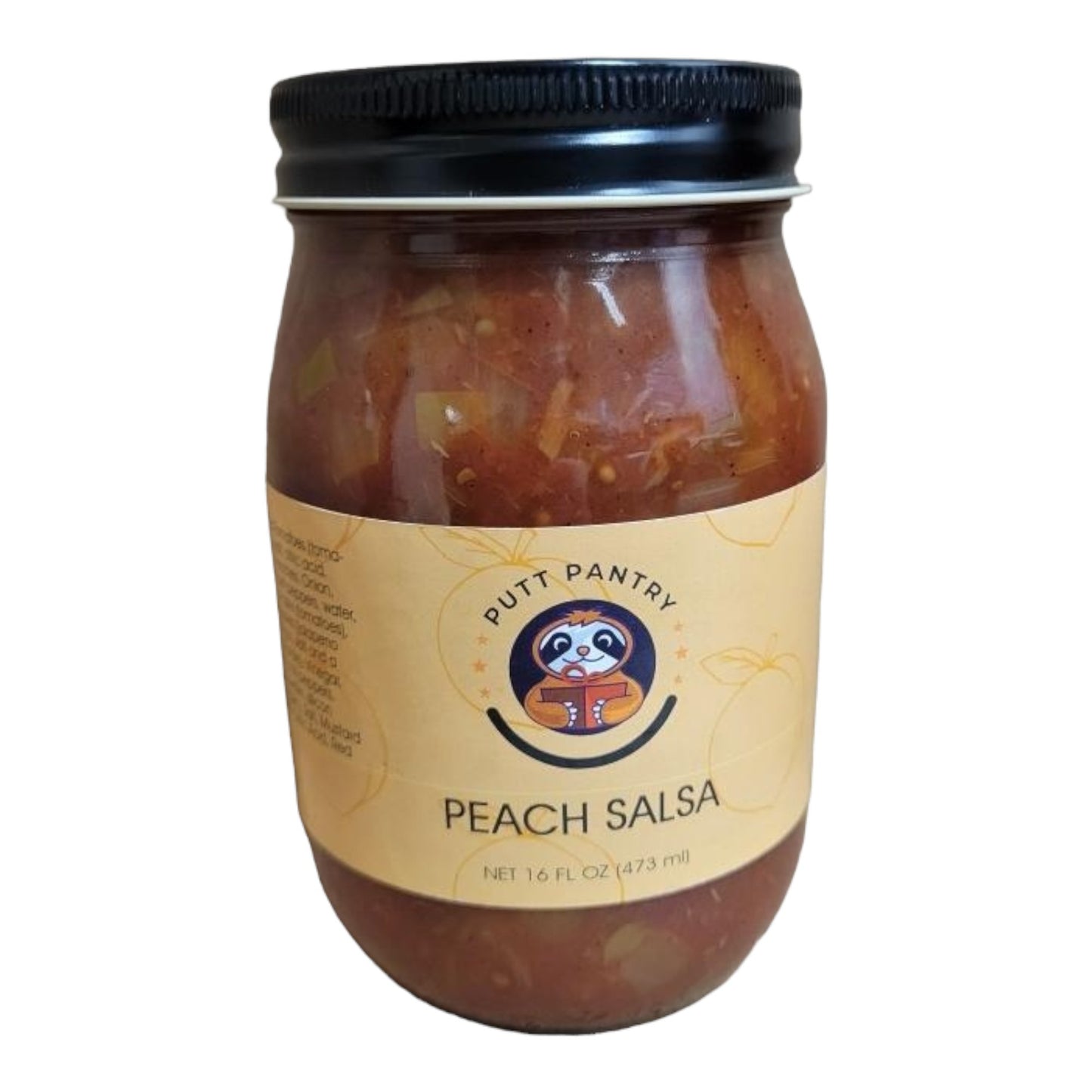 Putt Pantry Salsa Variety 3 Pack Bundle - Includes Ghost Pepper Salsa, Black Bean and Corn Salsa and Peach Salsa, 16 oz jar of each flavor