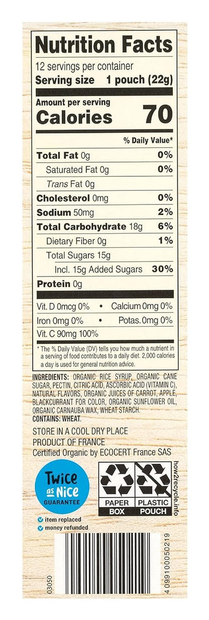 Simply Nature Organic Mixed Berry Fruit Snacks, 9.6 oz (Pack of 3)