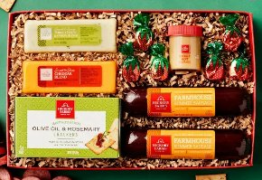 Hickory Farms Favorite Bites Gift Box, 17.75 oz, includes Summer Sausage, Cheddar Cheese, and more