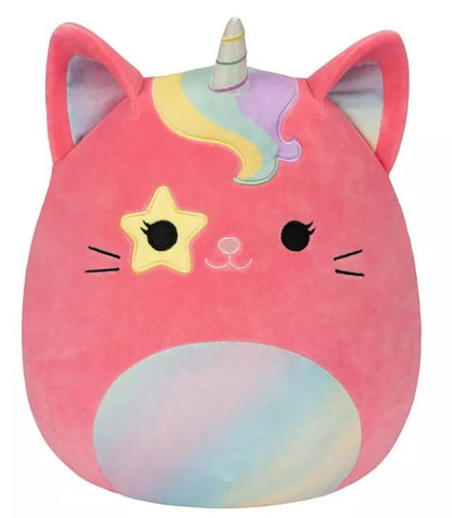 Squishmallows 12" Sienna The Caticorn Super Soft Pink Plush with Star Eye Patch