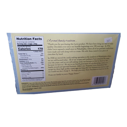 Lerro Milk Chocolate Easter Eggs 4 Flavor Combo Pack, includes Butter Cream, Peanut Butter, Crunchy Peanut Butter and Coconut Cream, 1 box of 12 per flavor, 4 boxes in total, 48 eggs