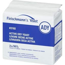Fleischmann's Active Dry Yeast 2 LB (32 oz) Bag (2 PACK) - Yeast for Baking Bread at Home, Bakeries, Pizzerias, Restaurants, and More