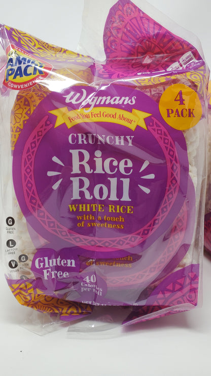 Wegmans Crunchy Rice Rolls, 32 Roll Family Pack, Gluten Free, 40 Calories Per Roll