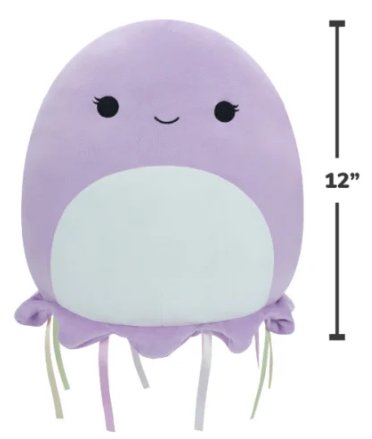 Squishmallows Kellytoy Plush 12" Anni The Purple Jellyfish