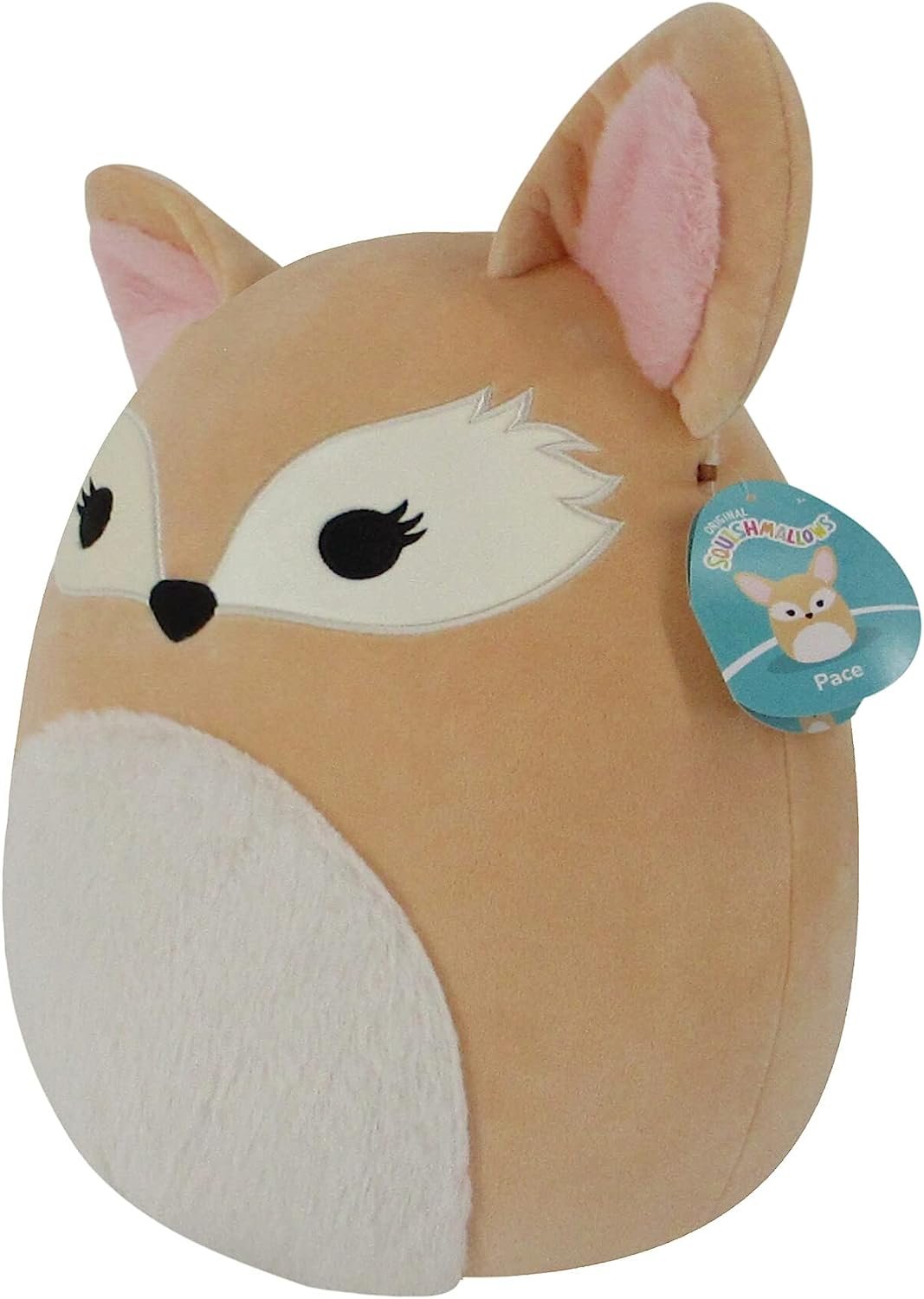 Squishmallows 12 Inch Pace Tan Fennec Fox with Fuzzy Belly, Large Ultrasoft Official Kelly Toy Plush