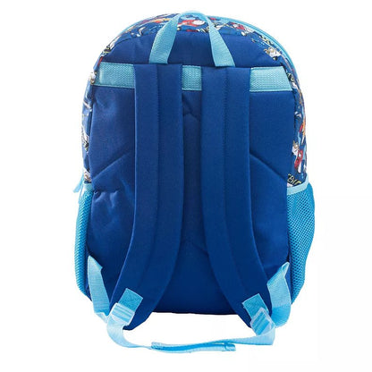 Sonic The Hedgehog Backpack, Lunch Pack, Accessories Pouch, Carabineer, Squish Ball Dangle 5 pc School Combo