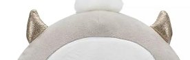 Squishmallows Christmas Holiday Nissa 8" Gray Yeti with Peppermint Swirl Belly, Special Edition Plush