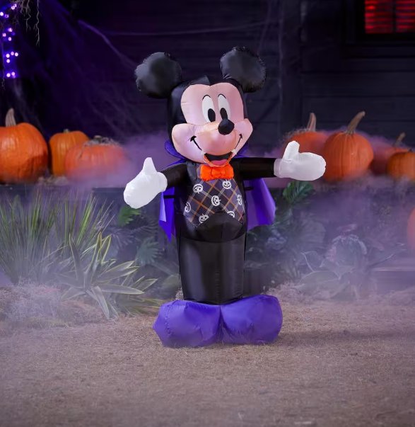 Mickey Mouse Airblown Inflatable 3.5 feet tall with Pumpkin Vest