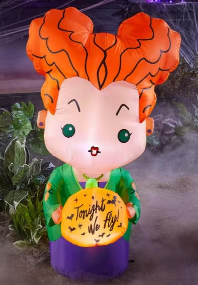 Airblown Disney Hocus Pocus Winifred Sanderson Light Up Inflatable