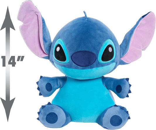 Disney Classics 14-inch Stitch, Comfort Weighted Plush, by Just Play