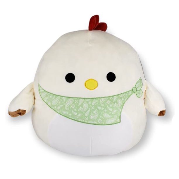 Squishmallows Chicken Todd with Bandana 9 inch Plush, Special Spring Edition