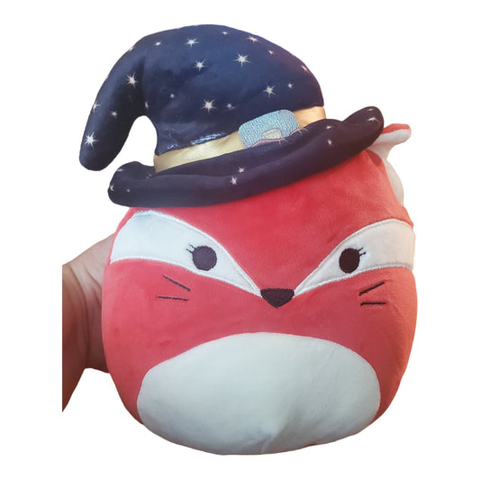 Squishmallows Fifi Witch Hat 8 inch Super Soft Plush Fox, Special Halloween Edition with Gold Band and Silver Buckle