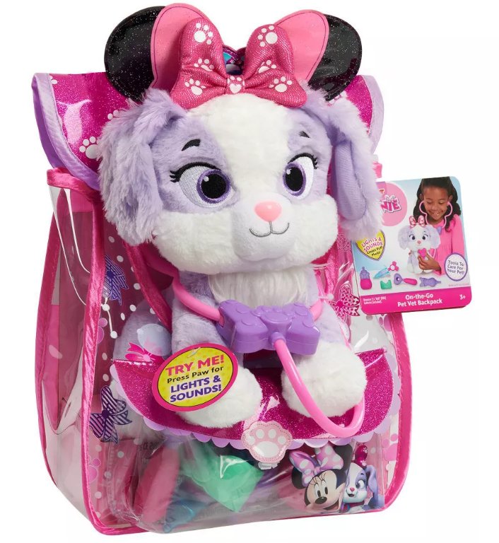 Minnie Disney Junior Mouse On-The-Go Pet Vet Backpack