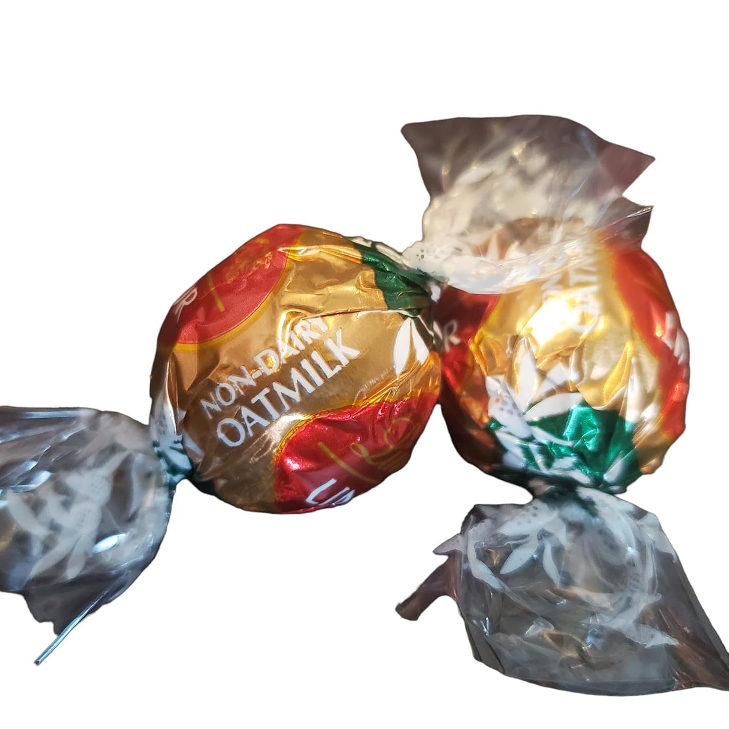 Putt Pantry Non-Dairy Oatmilk Milk Chocolate Truffles with Gift Basket, 2 lbs of European Truffles for the Lactose Intolerant, approx 75 individually wrapped truffles