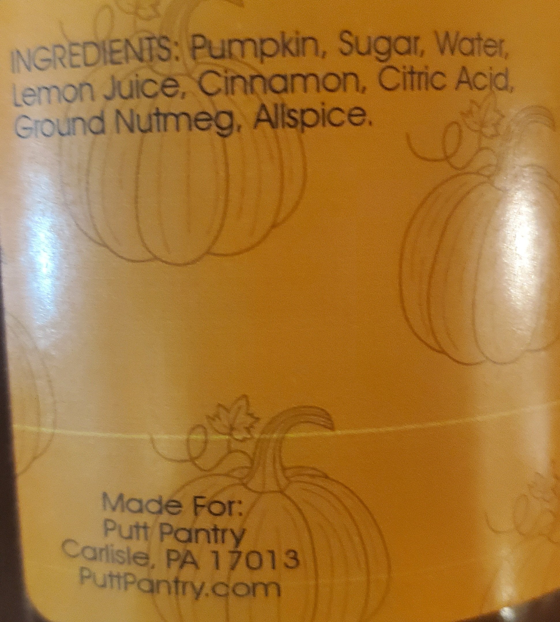 Putt Pantry Spiced Pumpkin Butter