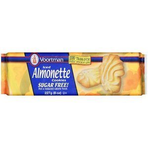Voortman Iced Almonette Sugar-Free Cookies, 8 oz (Pack of 3)