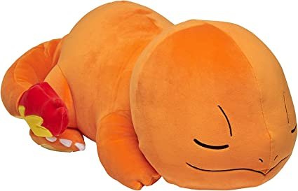 Pokemon Charmander Plush, 18-Inch Plush Toy - Adorable Sleeping Charmander