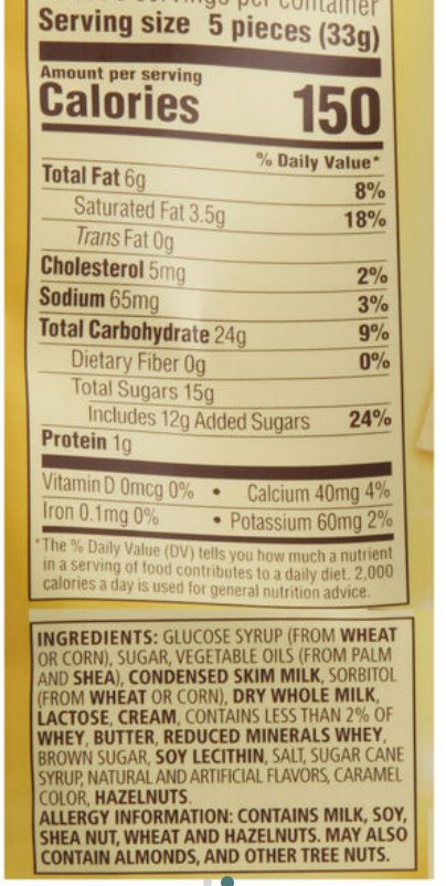 Werther's Original Cookie Butter Crème Soft Caramels Bulk Pack of 3 Bags 7.4 oz each - Werthers Soft Caramel Candy - Holiday Werthers Creamy Caramel Filled Candy